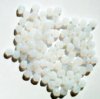 100 4mm Faceted Milky White Opal Firepolish Beads